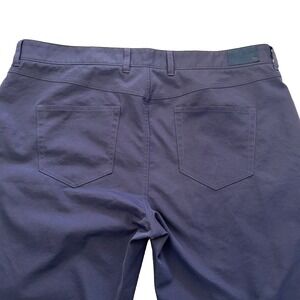 Peter Millar Chino Golf Pant Mens 40/32 Blue Flat Performance 5-Pockets Straight